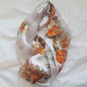 Vintage D'este Silk Floral Scarf